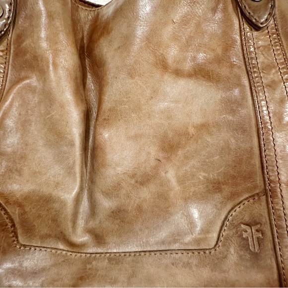 Frye Melissa Tote Hand Dyed Brown Leather - Picture 6 of 14